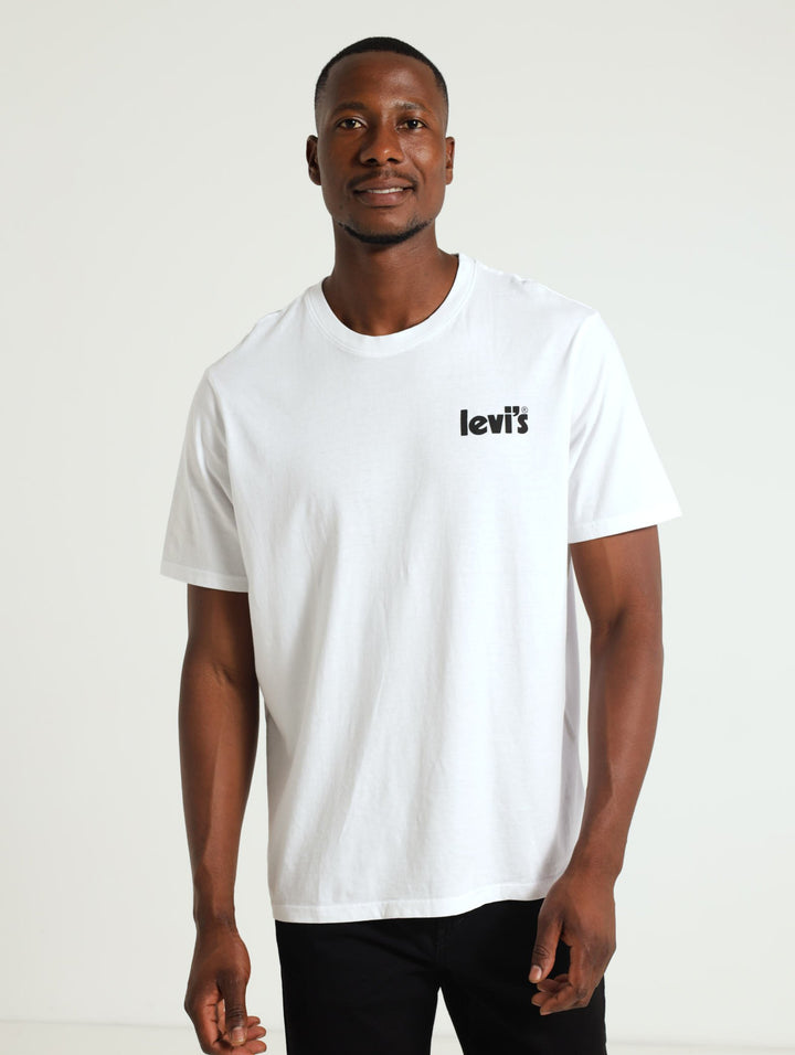 Relaxed Fit Tee Sports Graphic Tee - White