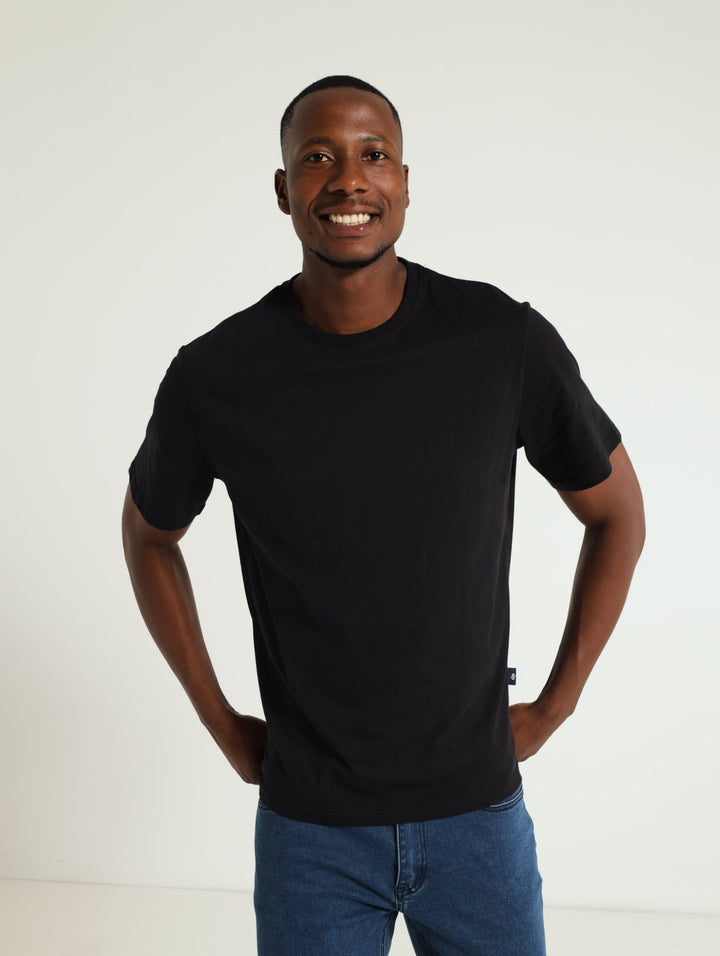 Basic Crew Neck Tee - Black