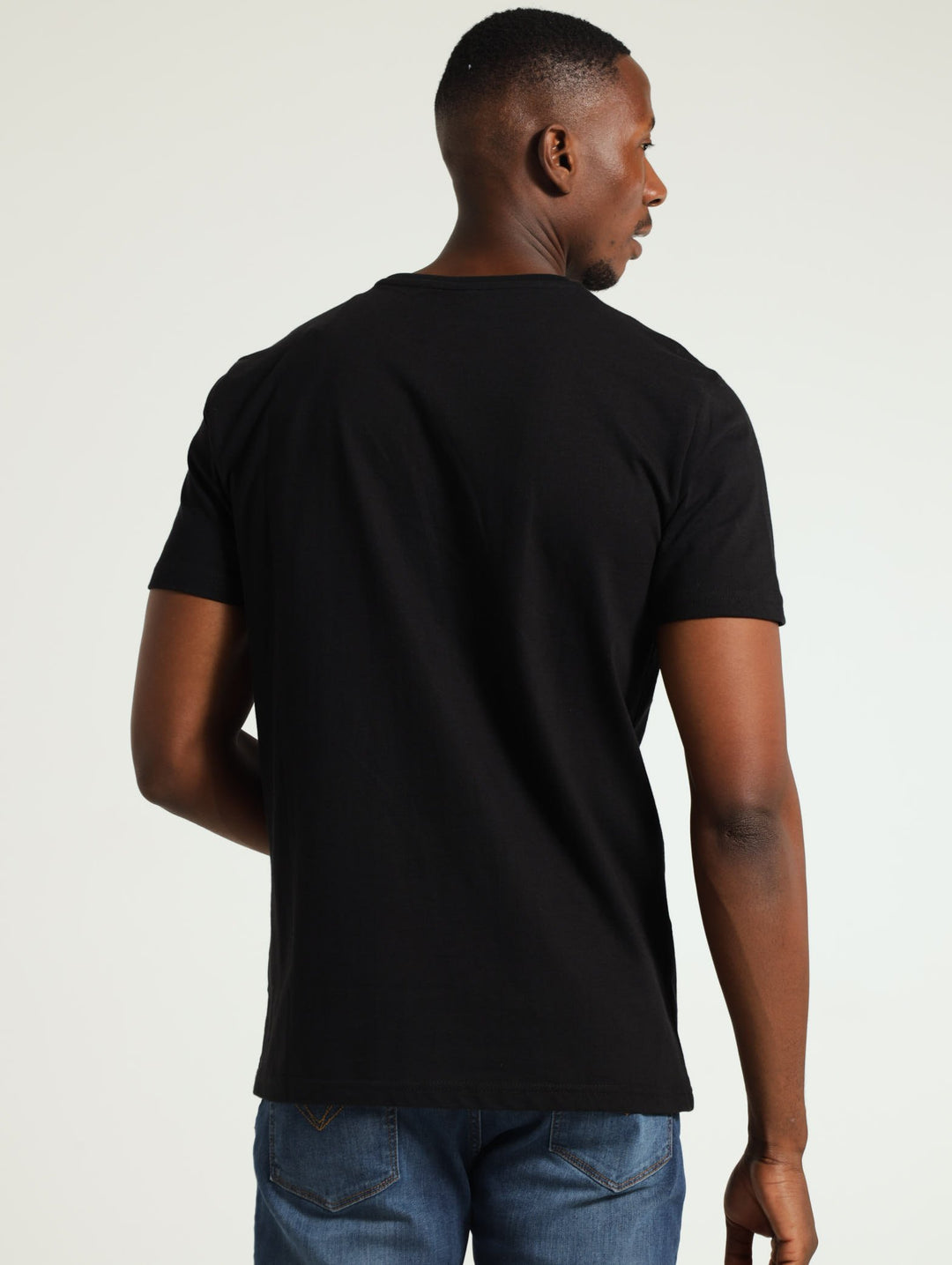 Embroiered Logo Tee - Black