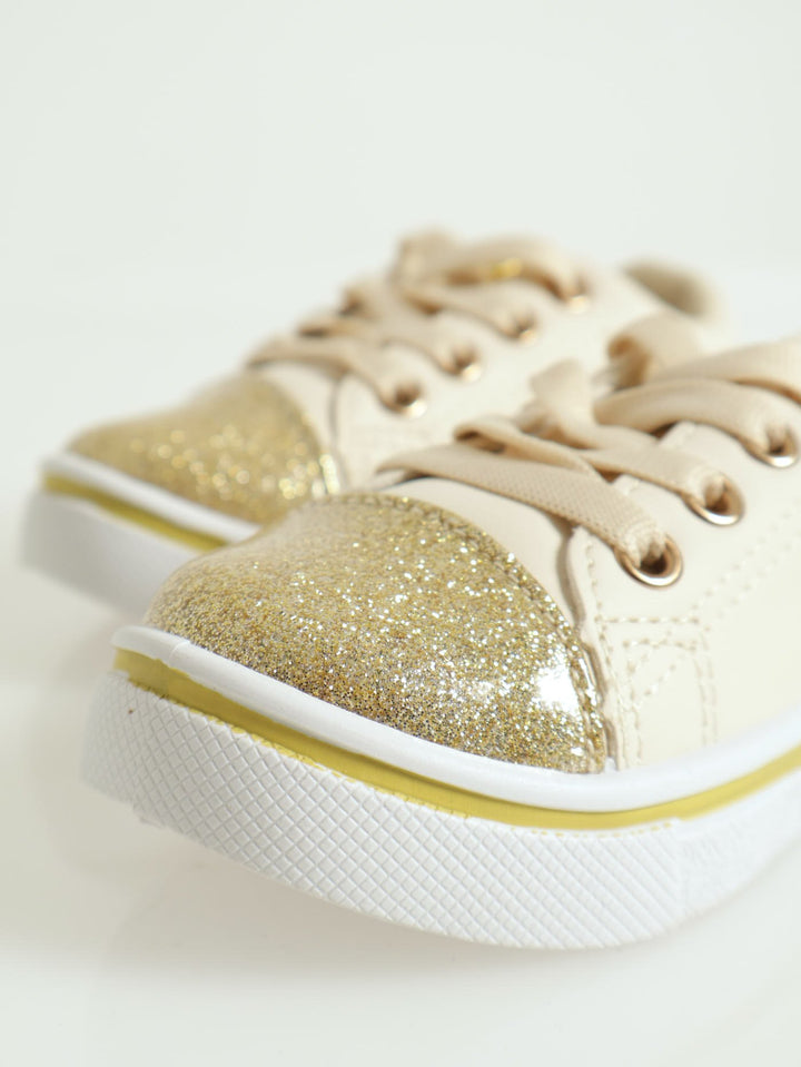 Baby Girls Glitter Sneaker - Gold