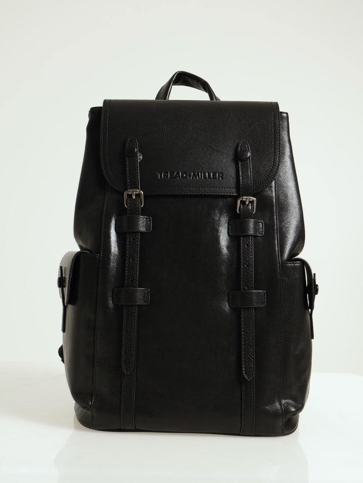 Leather Backpack - Black