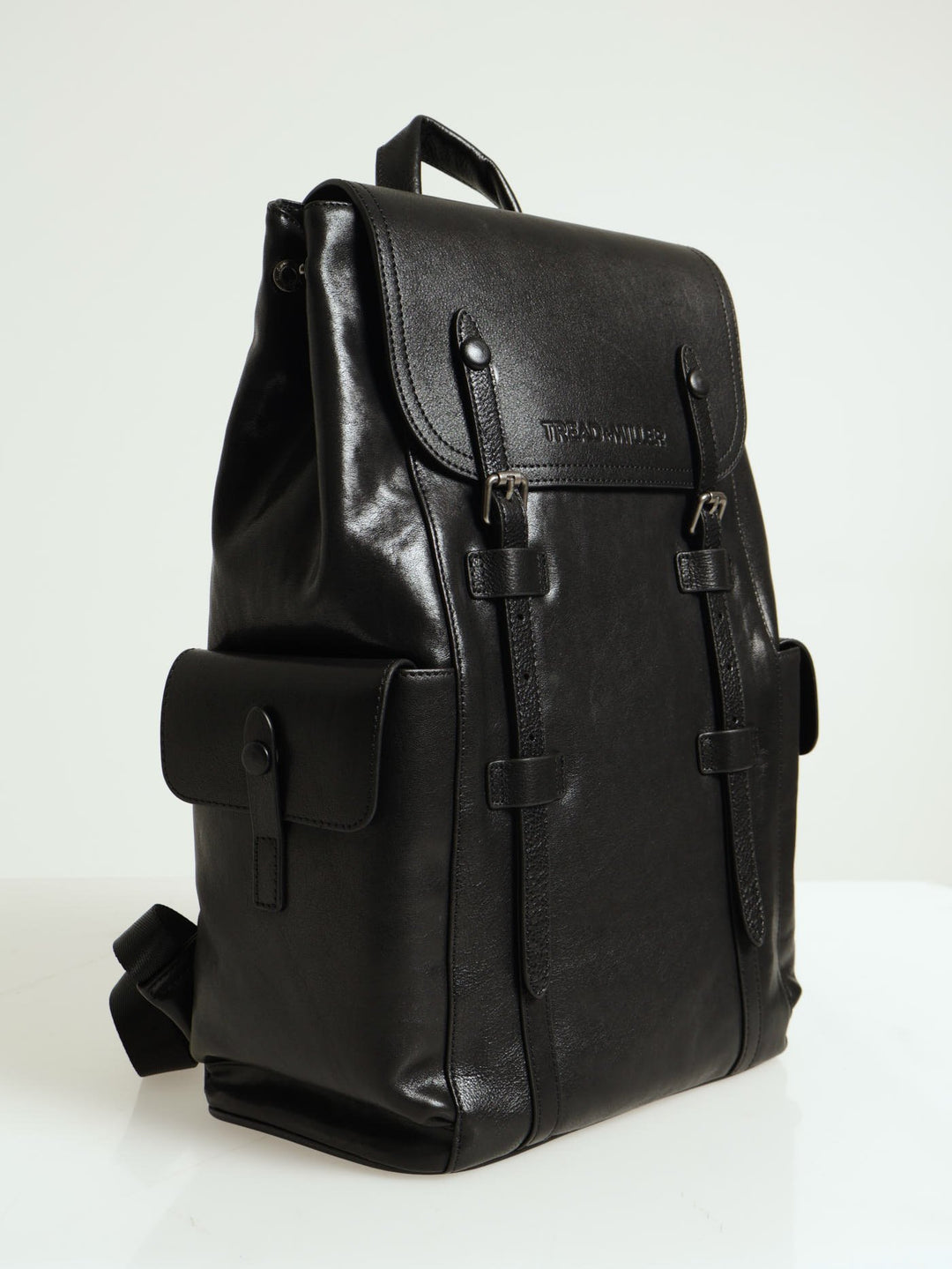 Leather Backpack - Black