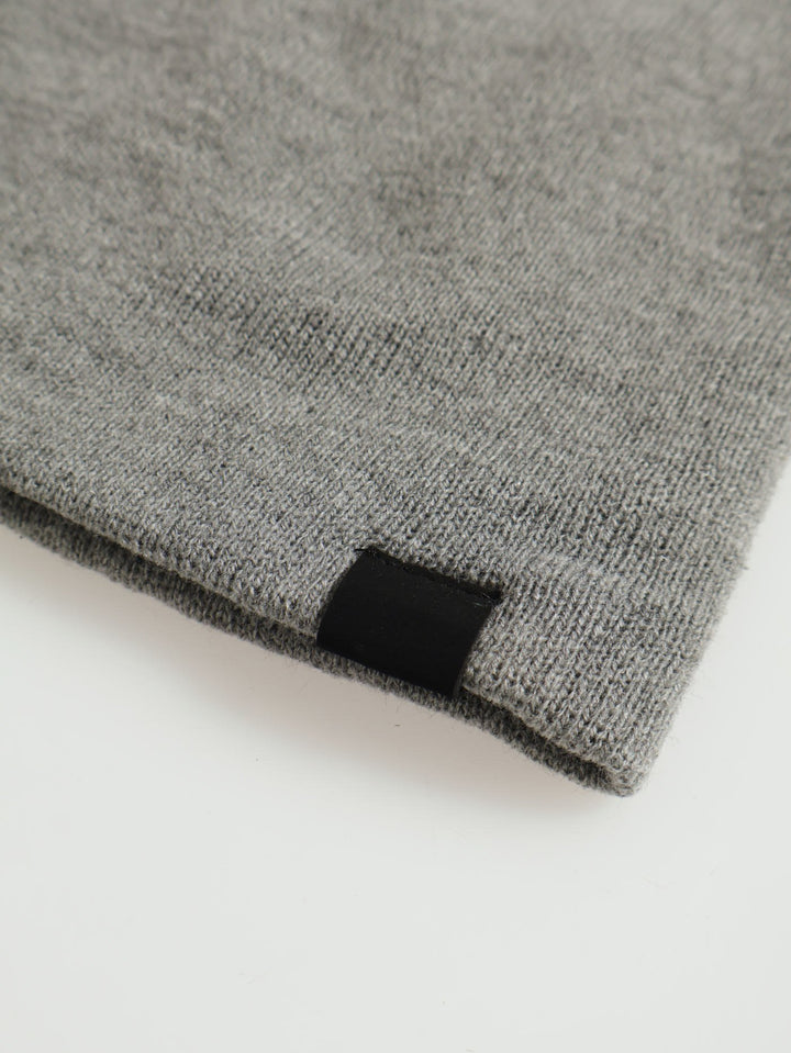Micro Knit Beanie - Grey Melange