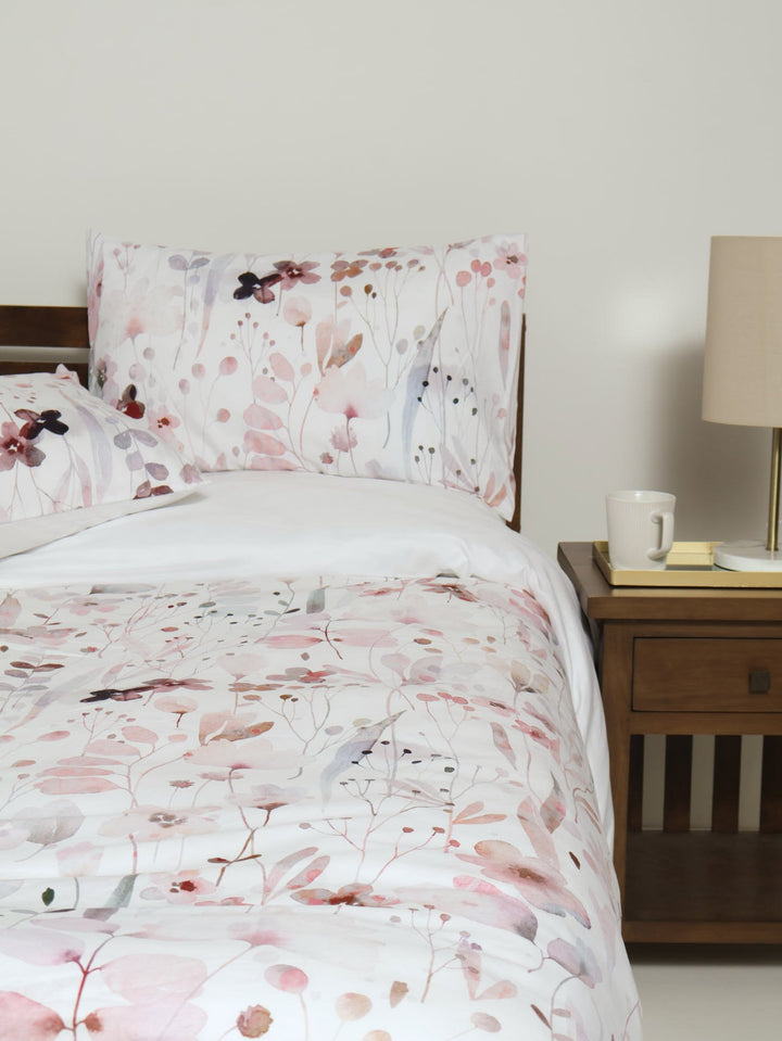 Avery Floral Duvet Set - Blush