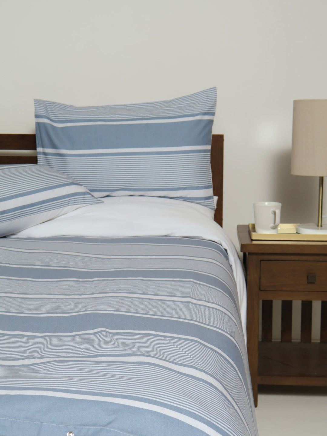 Brooklyn Stripe Duvet Set - Blue