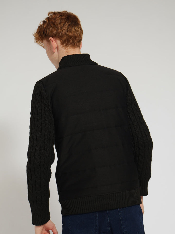 Boys Combo Turtleneck - Black