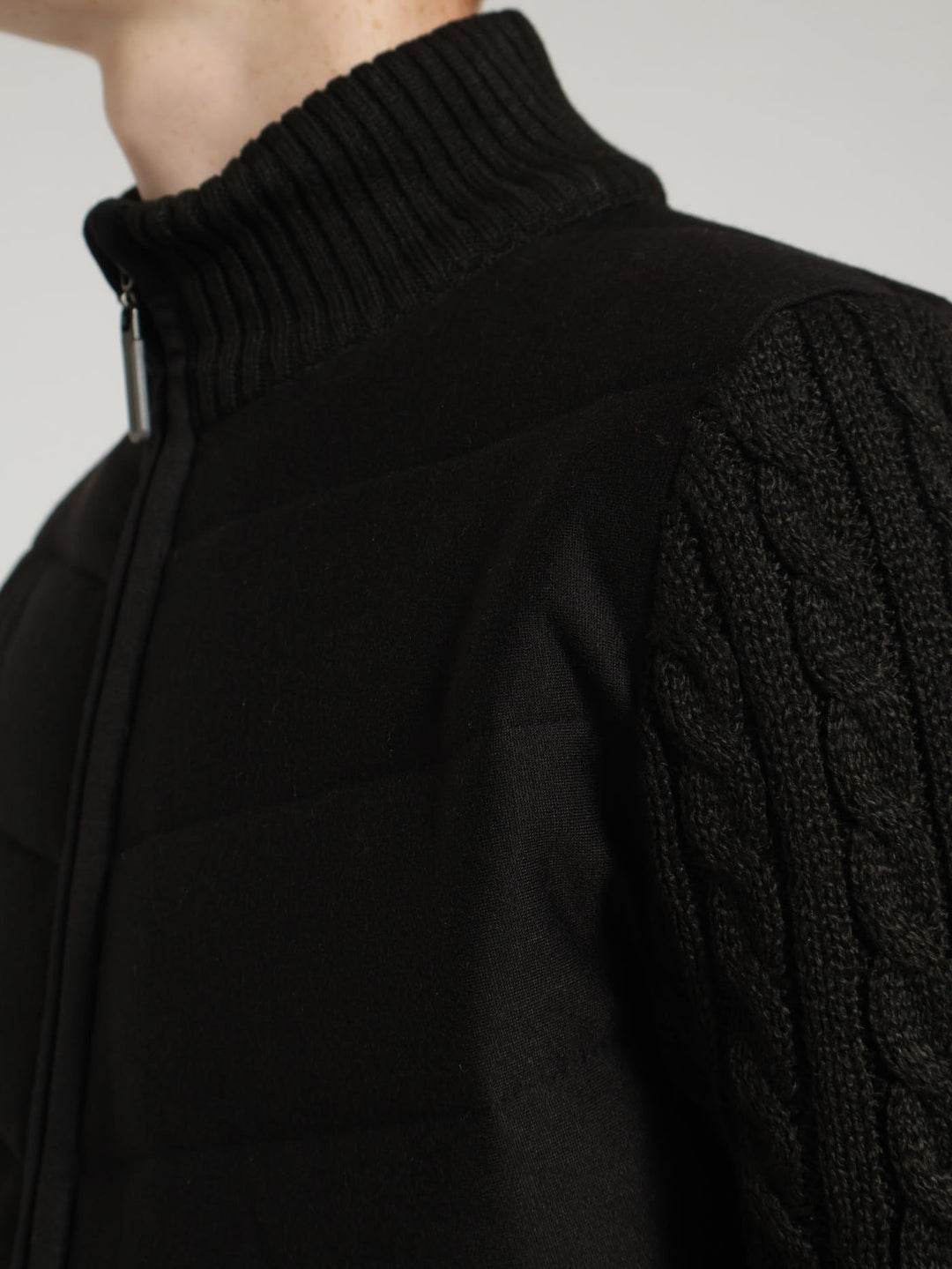 Boys Combo Turtleneck - Black