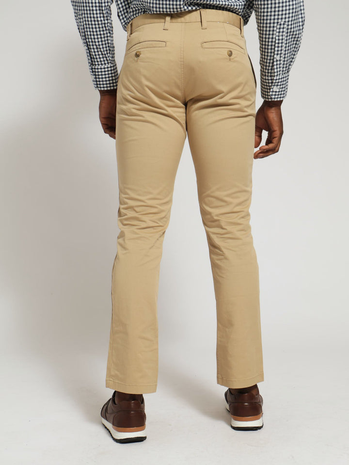 Milan Straight Leg Chino - Khaki