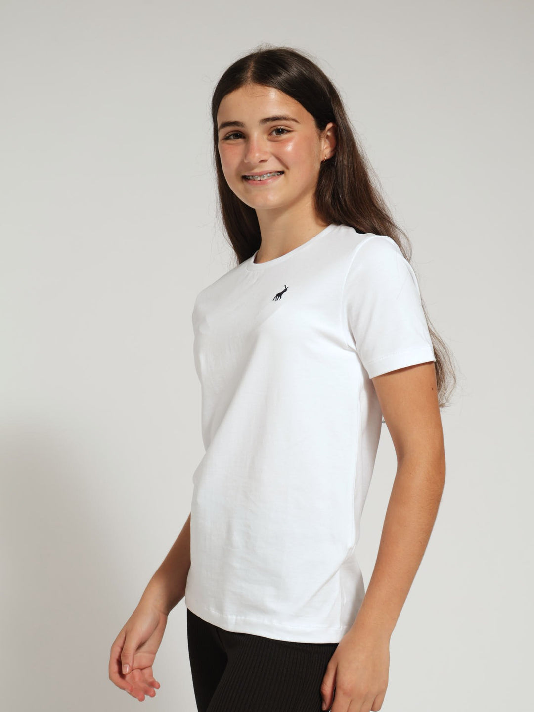 Girls Kelly Tee - White