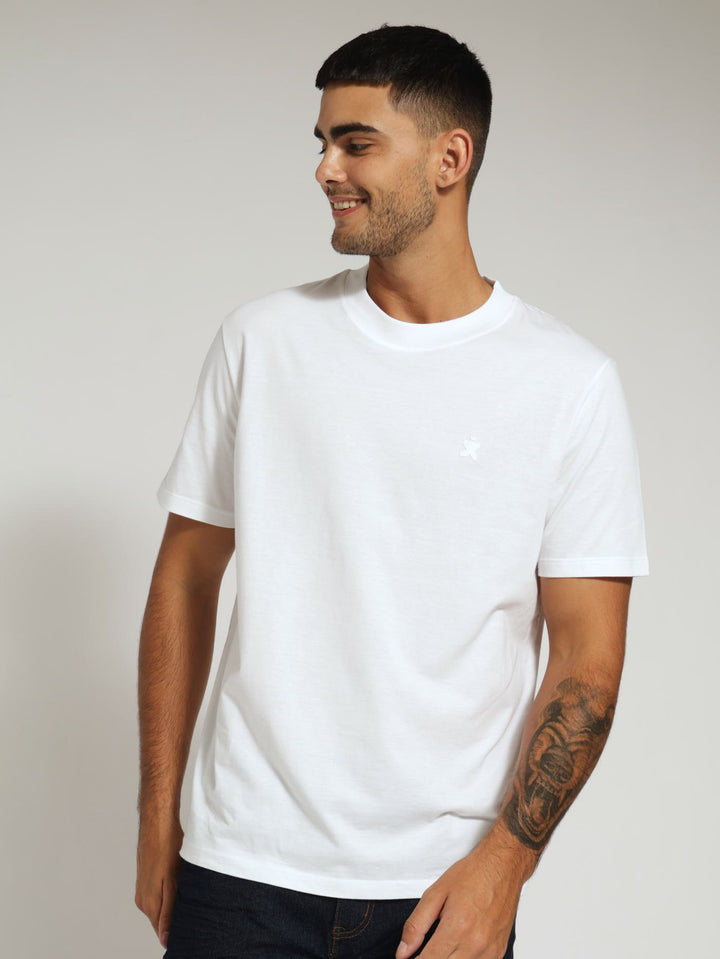 Basic Plain Tee - White