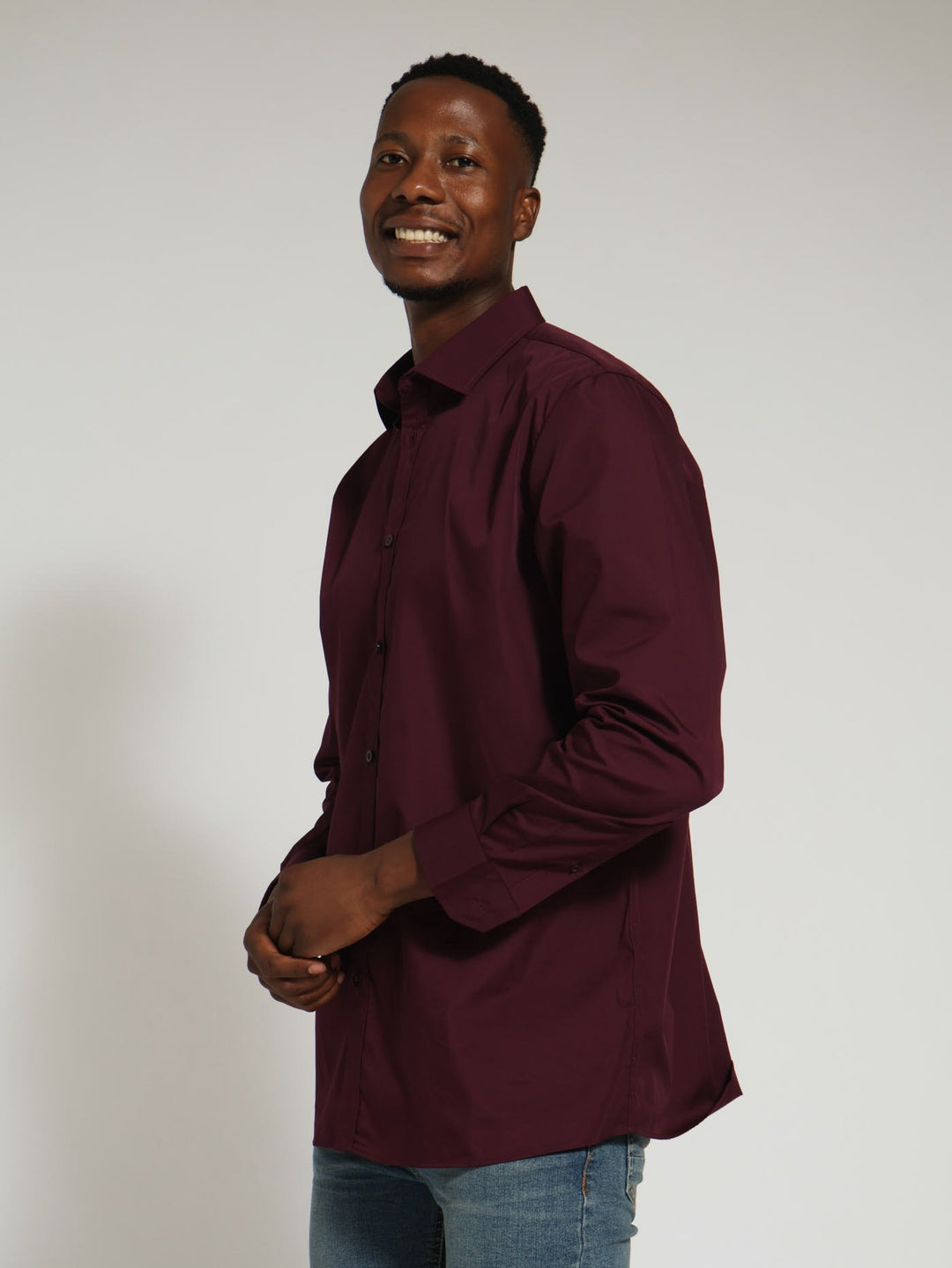 Easy Care Shirt - Burgundy