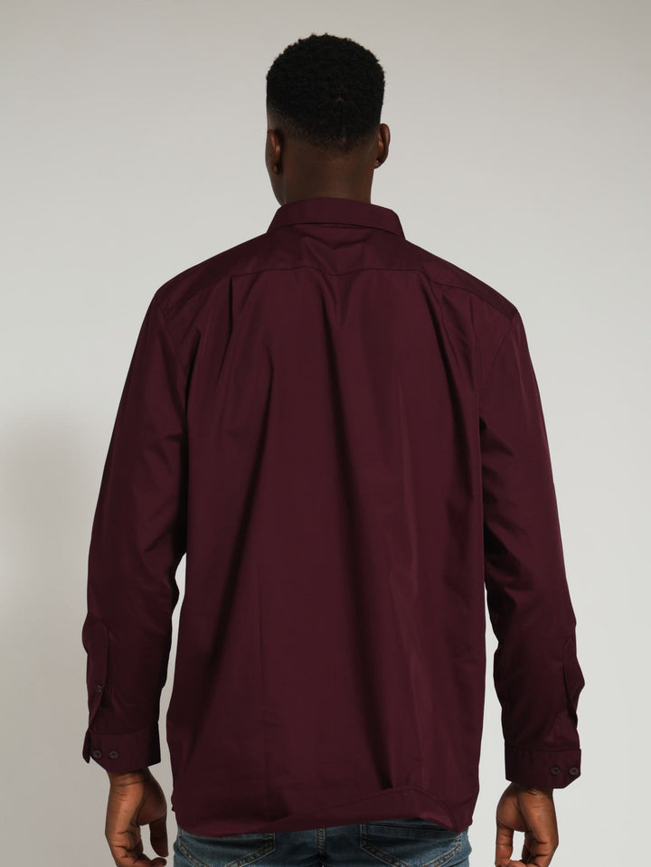 Easy Care Shirt - Burgundy