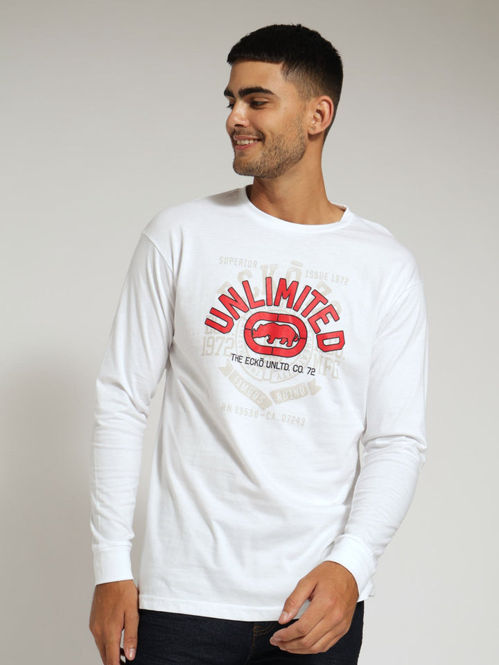 Long Sleeve Unlimited Tee - White