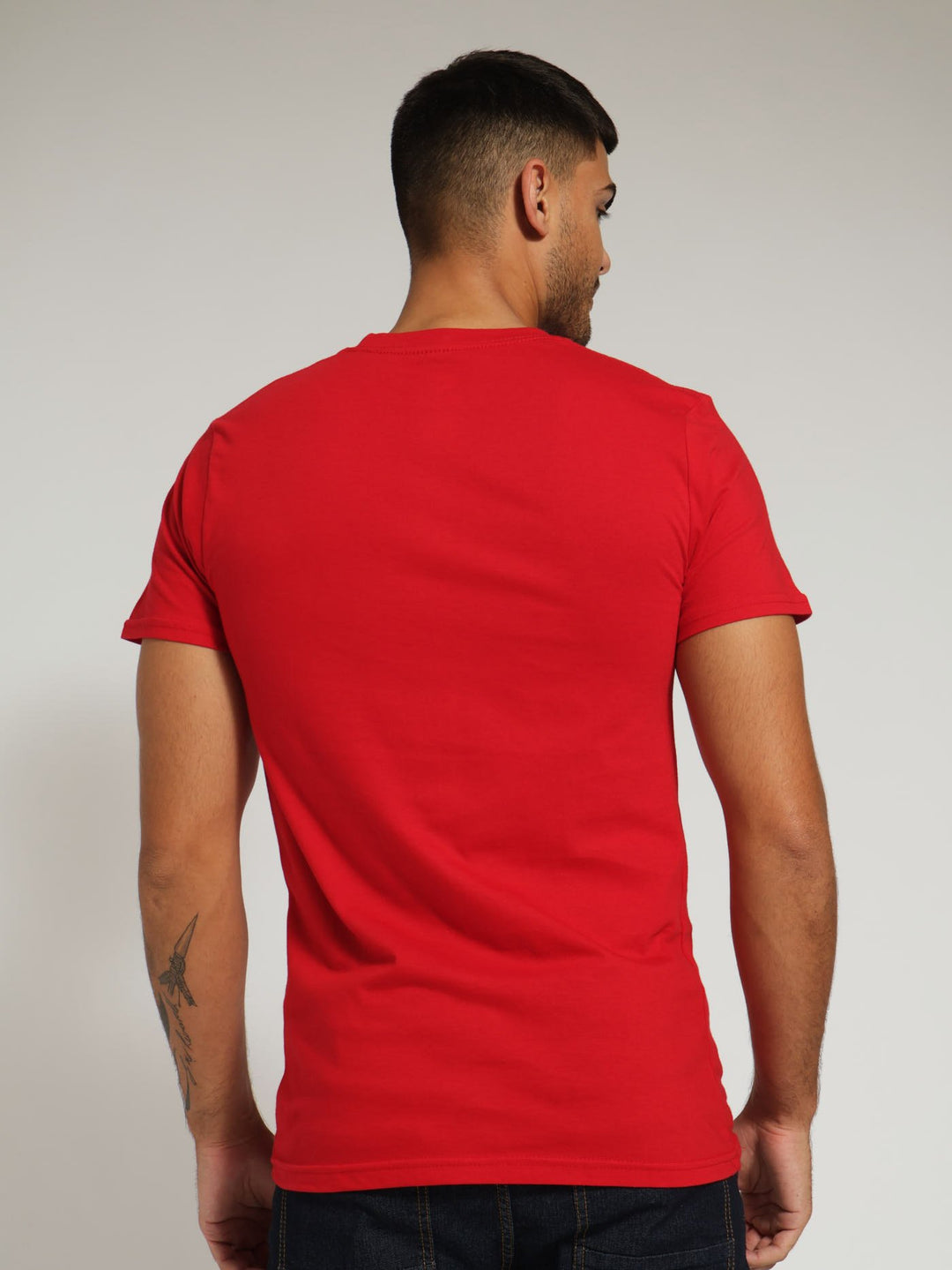 Word Printed Tee - Red