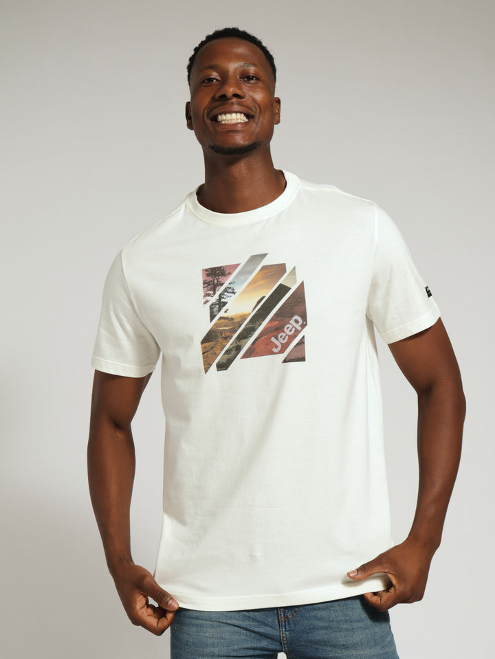 Fashion Graphics Photographic Tee - Ivory