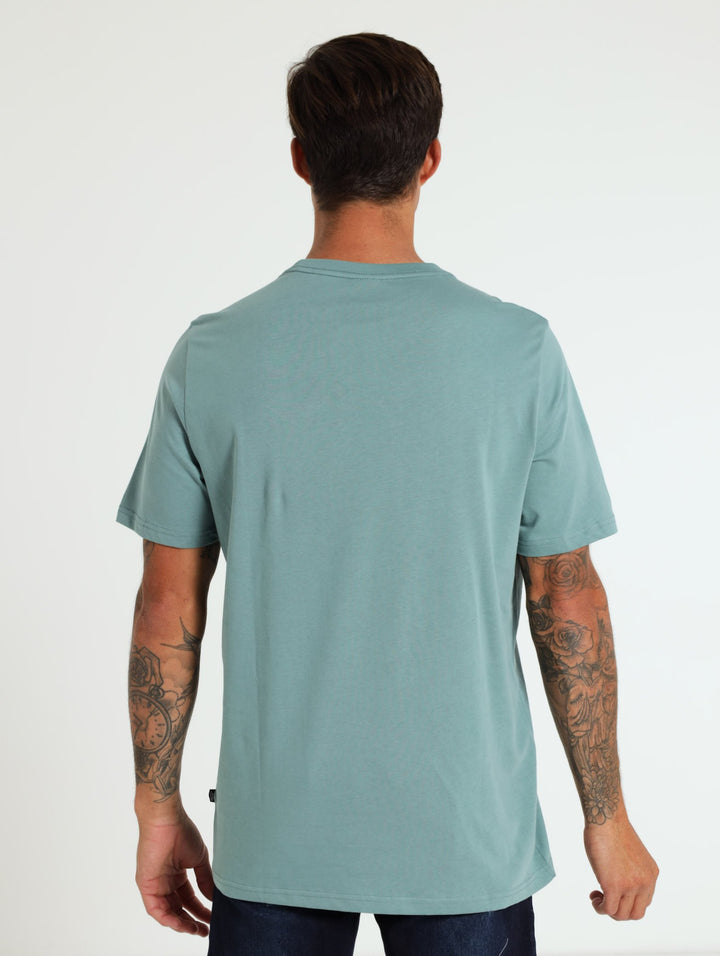 Wording Tee - Light Blue