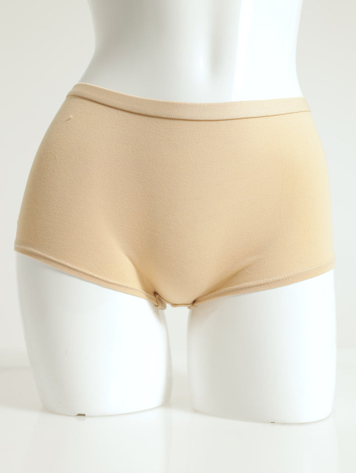 Girls 2 Pack Boyleg Pantie - Nude