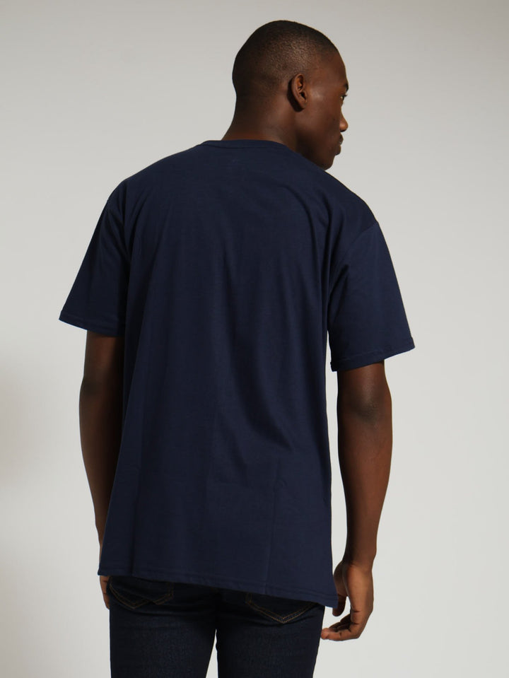 Spiral Tee - Navy