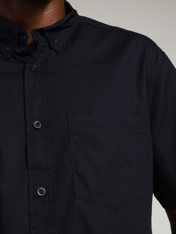 Poplin Shirt - Navy