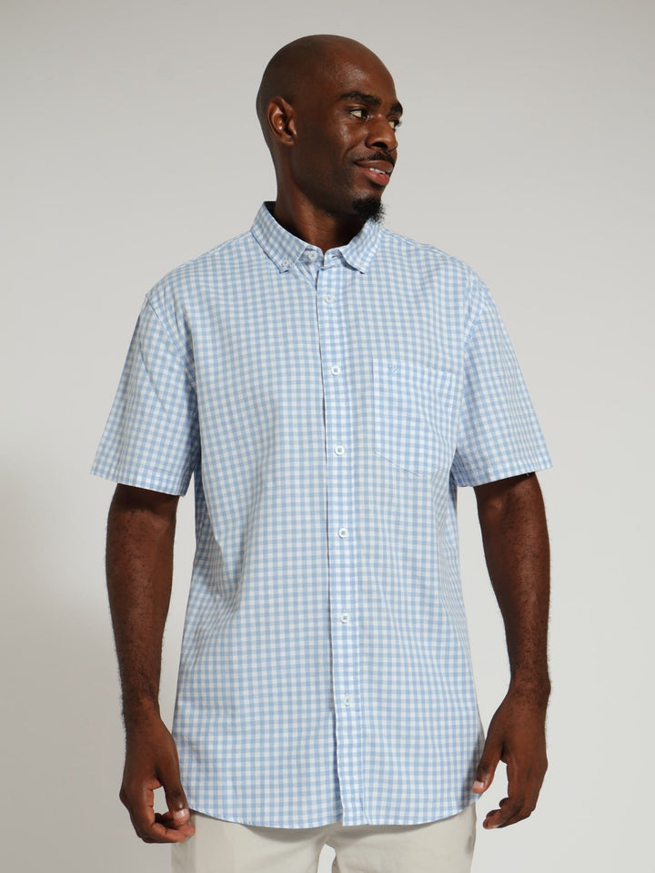 Gingham Shirt - Light Blue