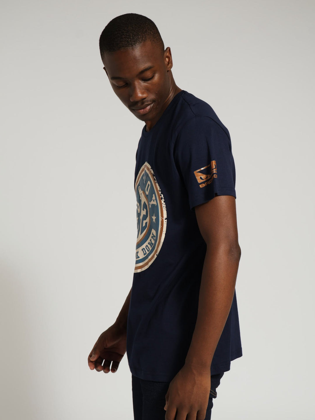 Vintage Crew Tee - Navy