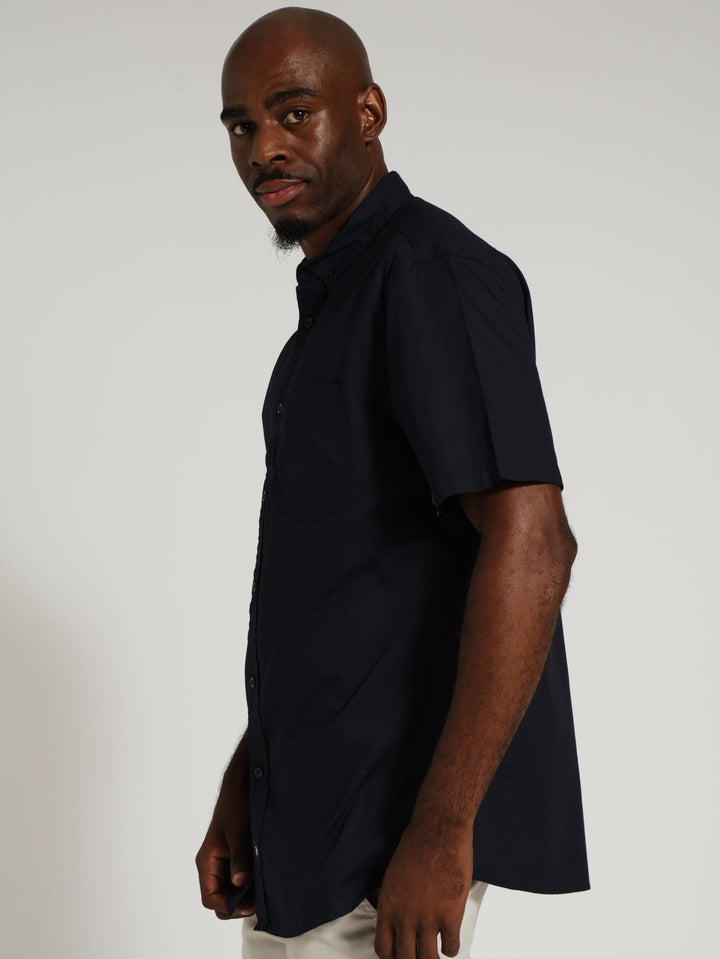 Poplin Shirt - Navy