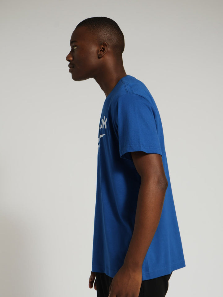 Big Stack Logo Tee - Cobalt