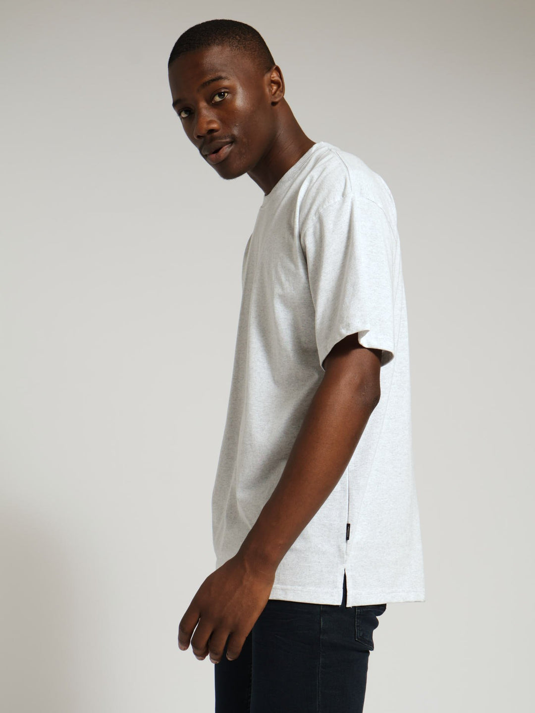 Oversized Heavy Weight Tee - Light Grey