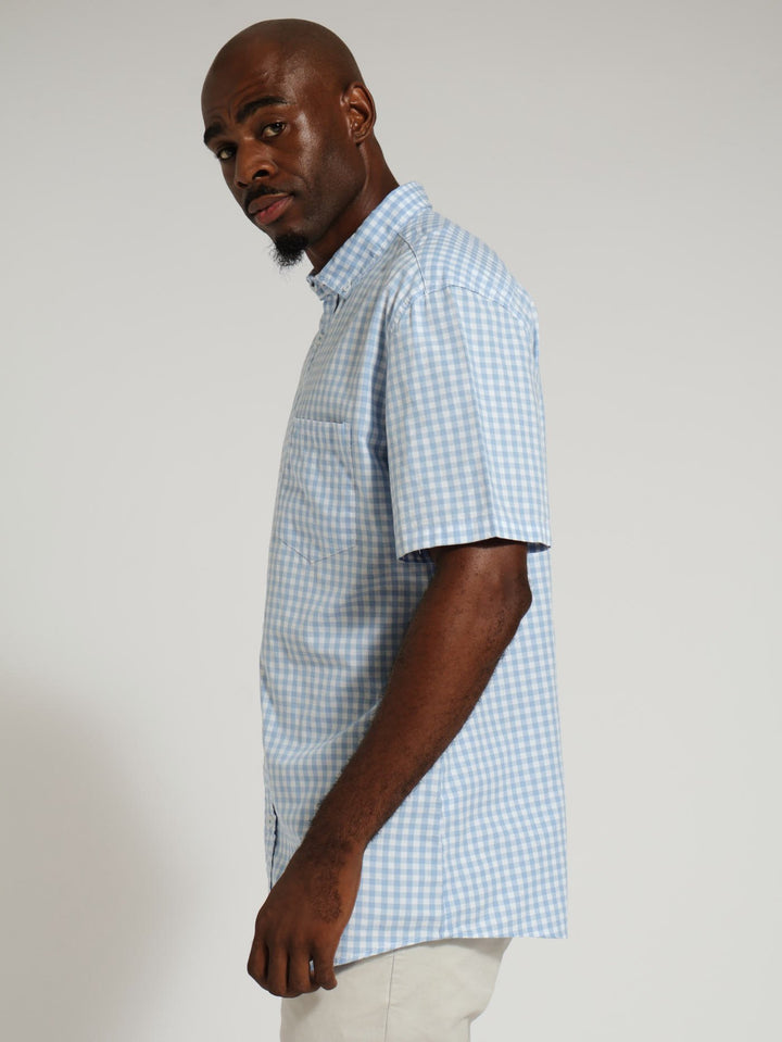 Gingham Shirt - Light Blue