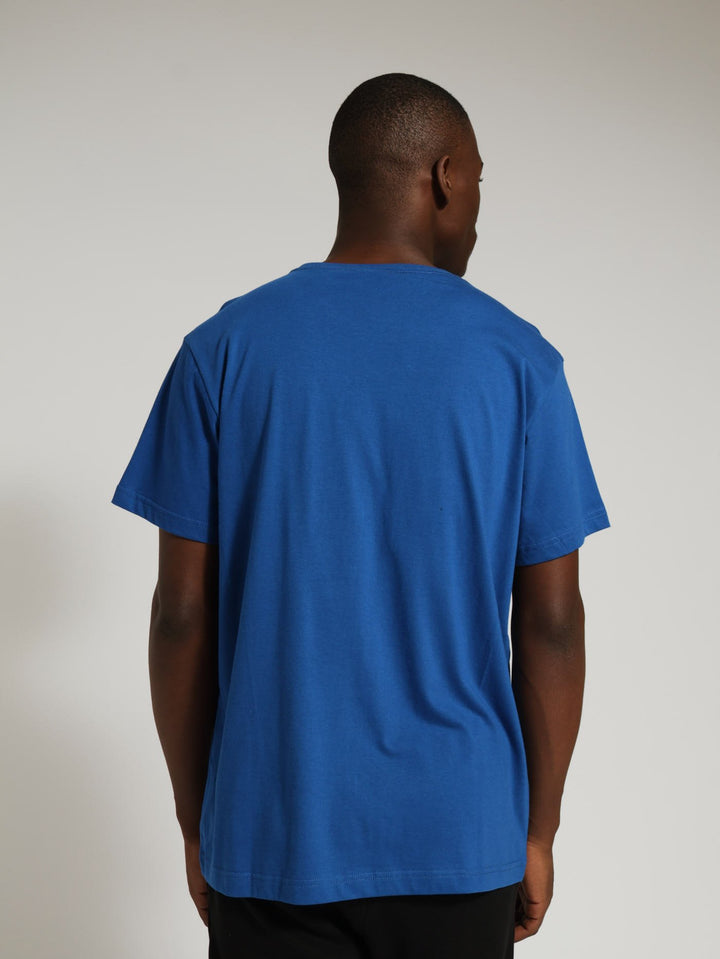 Big Stack Logo Tee - Cobalt