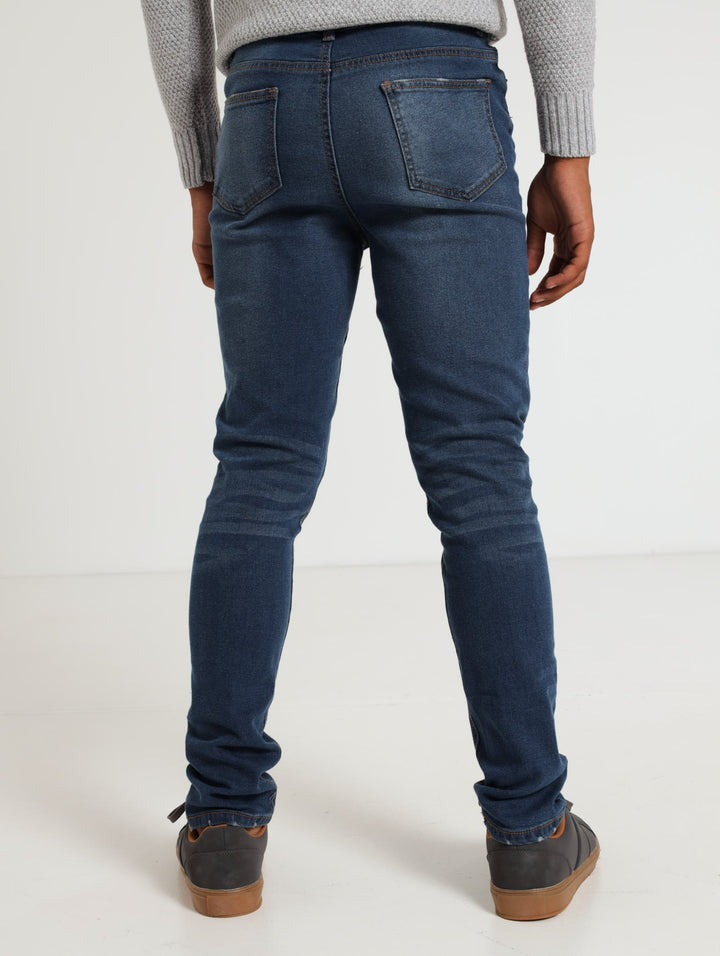 Rip And Repair Denim Jean - Blue