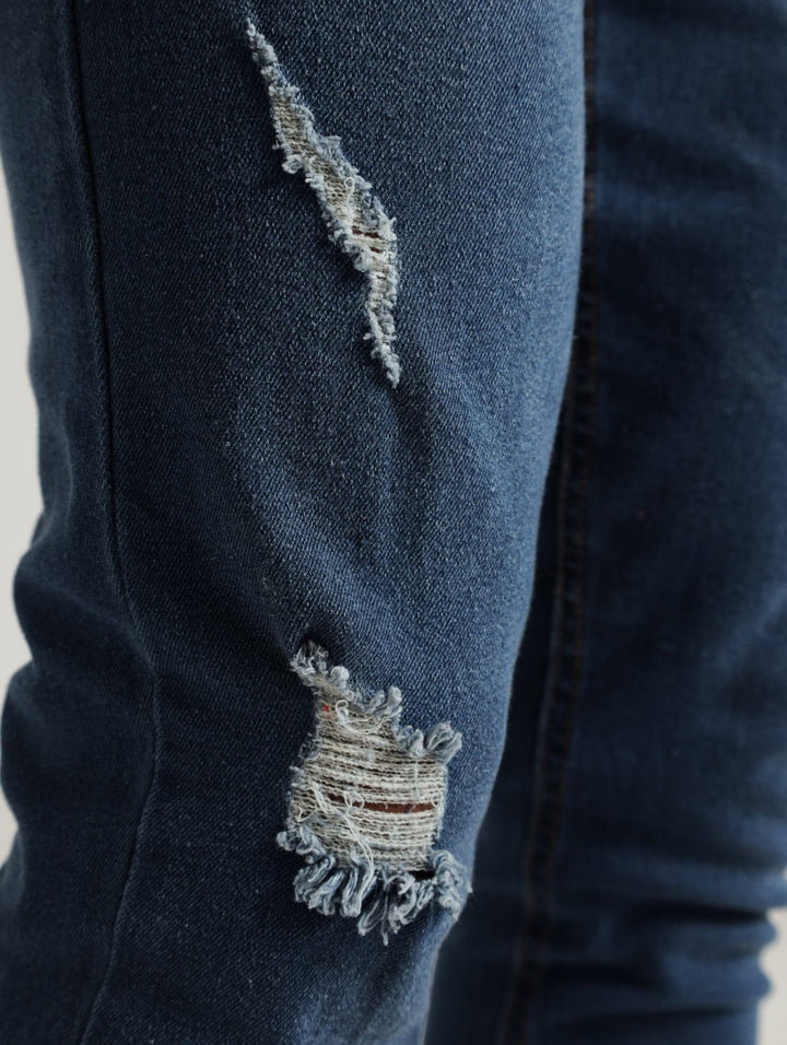 Rip And Repair Denim Jean - Blue