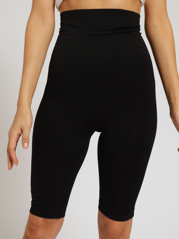 Seamless Extra Length Leg Shaper - Black