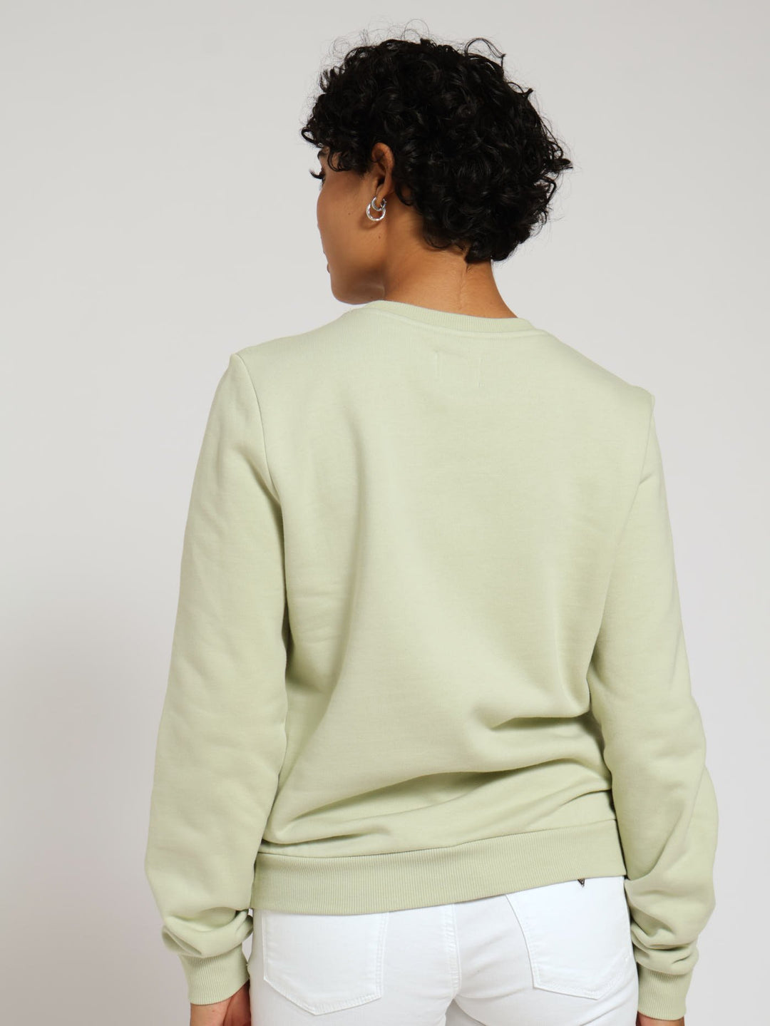 Long Sleeve Fleece Top - Sage