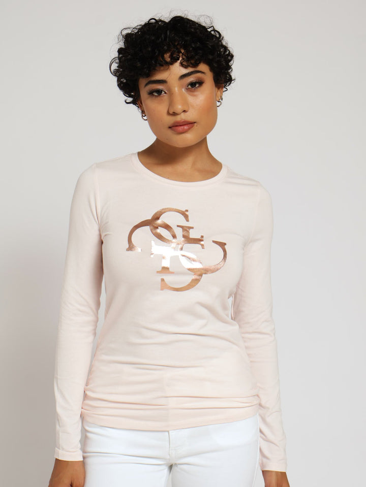 Long Sleeve Quatro Tee - Pink