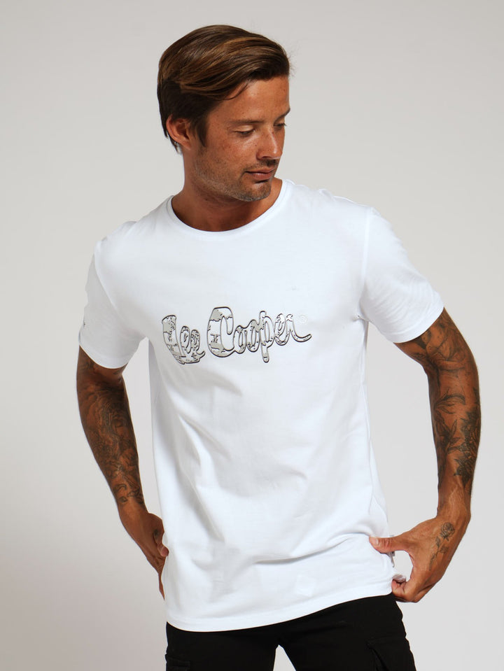 Print Tee - White