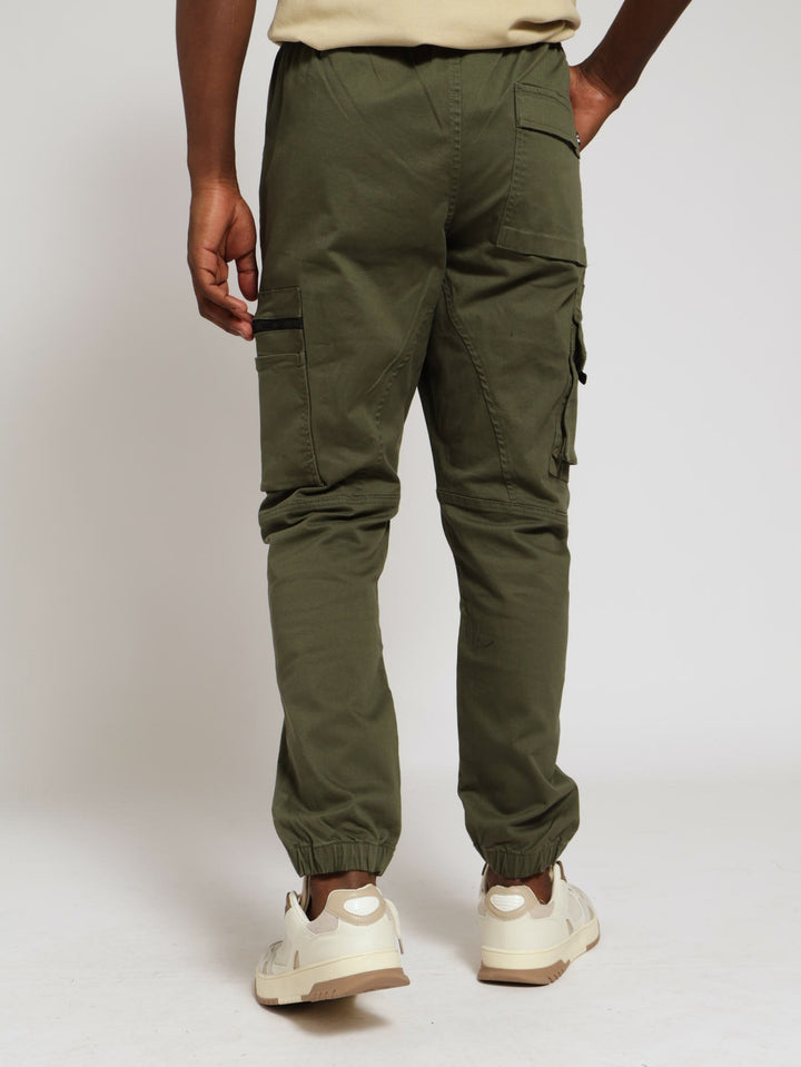 Zip Cargo Jogger - Light Fatigue