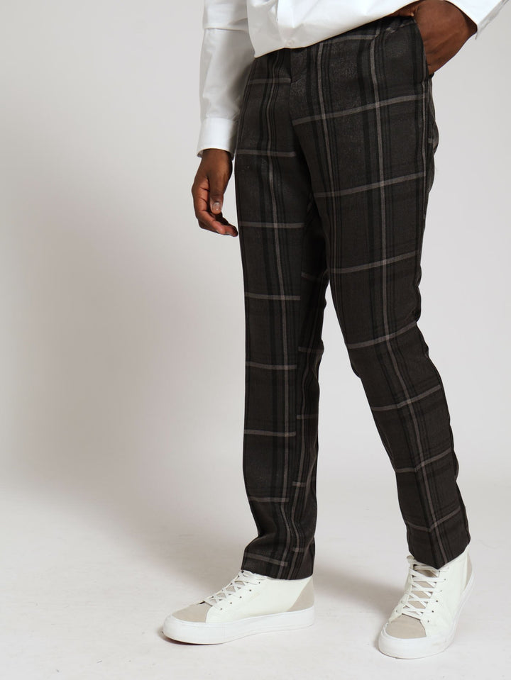 Check Trouser - Grey