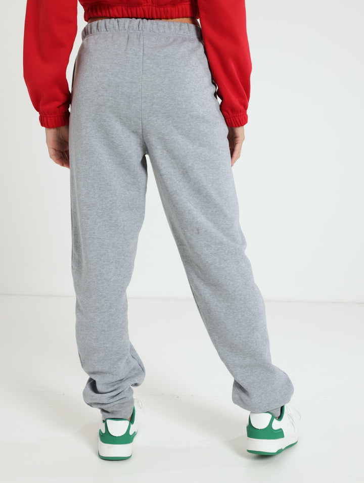 Wrap Print Jogger - Grey Melange