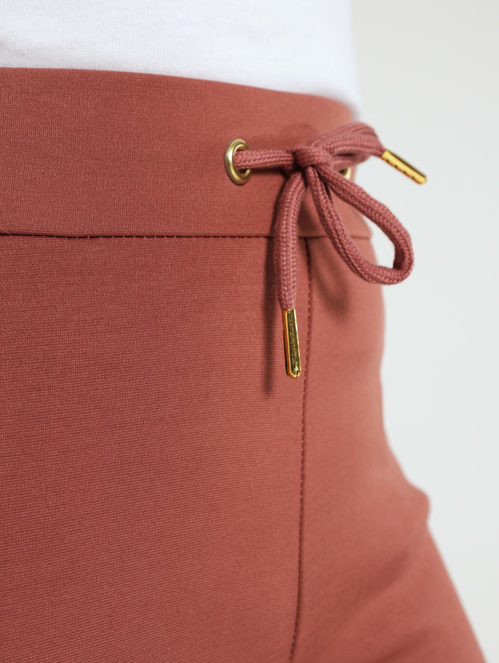 Zip Detail Ponti Pant - Copper