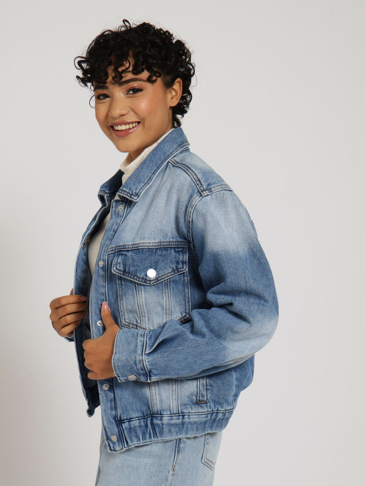 Kalley Denim Jacket - Medium Wash