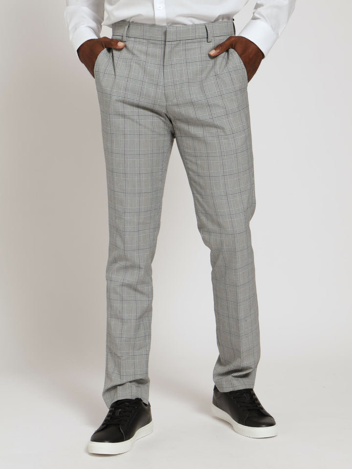 Check Suit Trouser - Grey