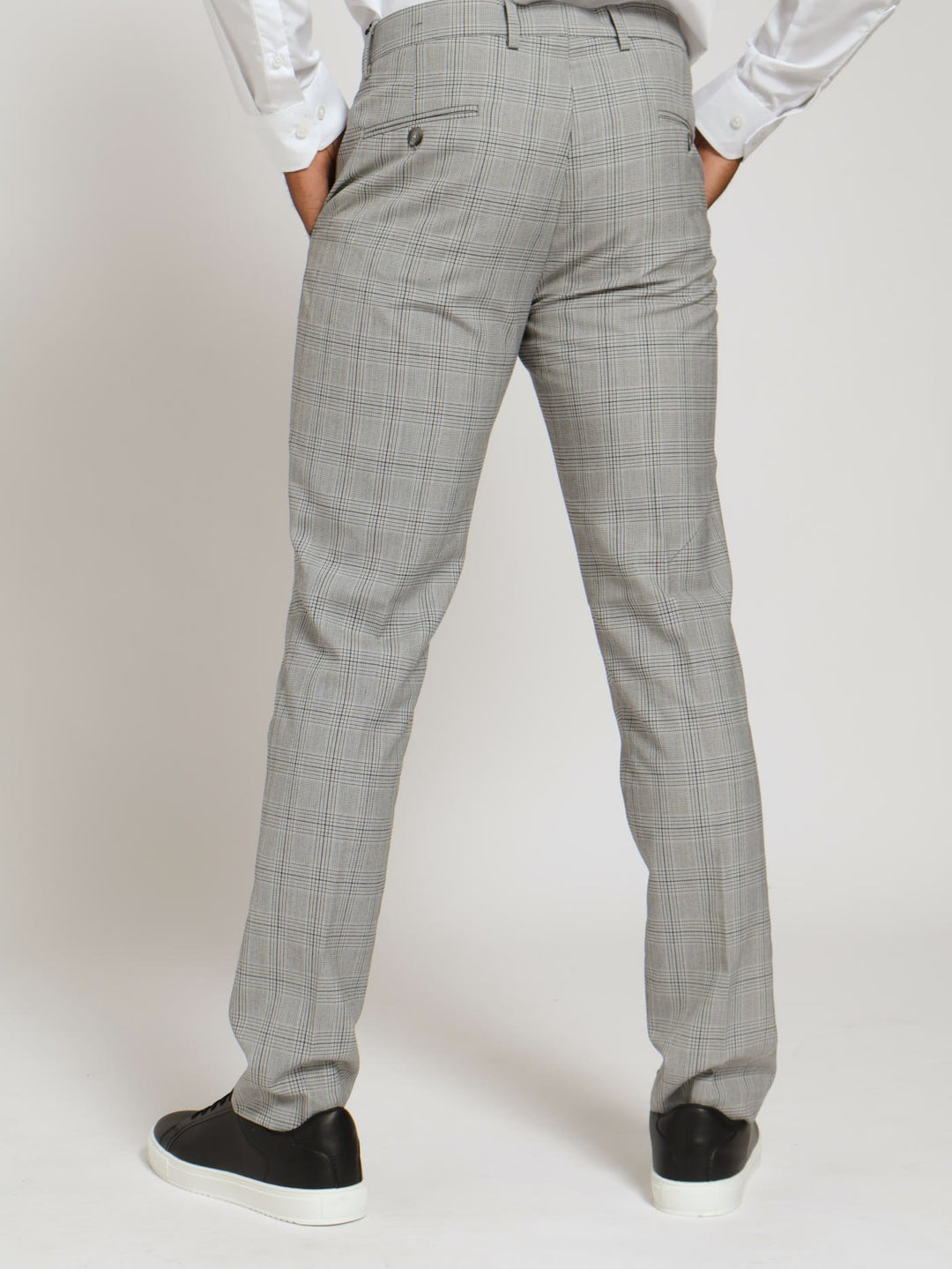 Check Suit Trouser - Grey