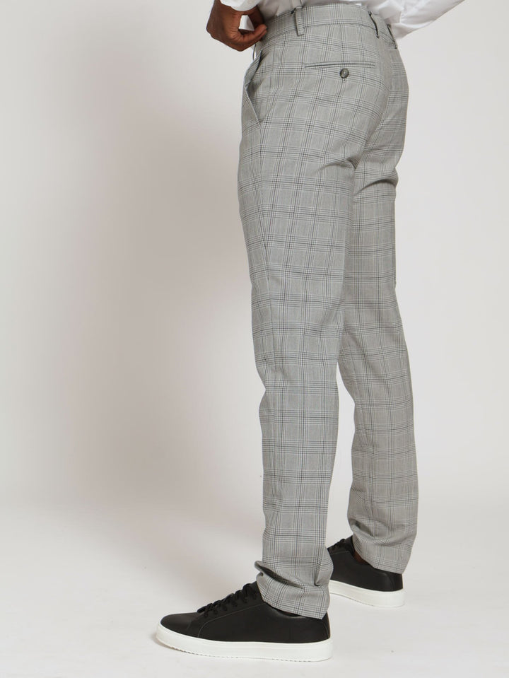 Check Suit Trouser - Grey