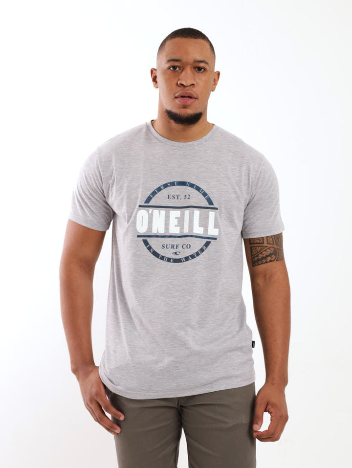 Men's Tri-Colour Top - Grey Melange