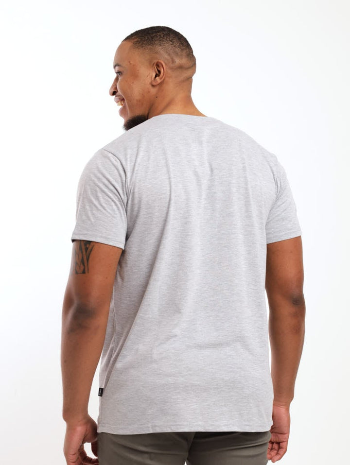 Men's Tri-Colour Top - Grey Melange