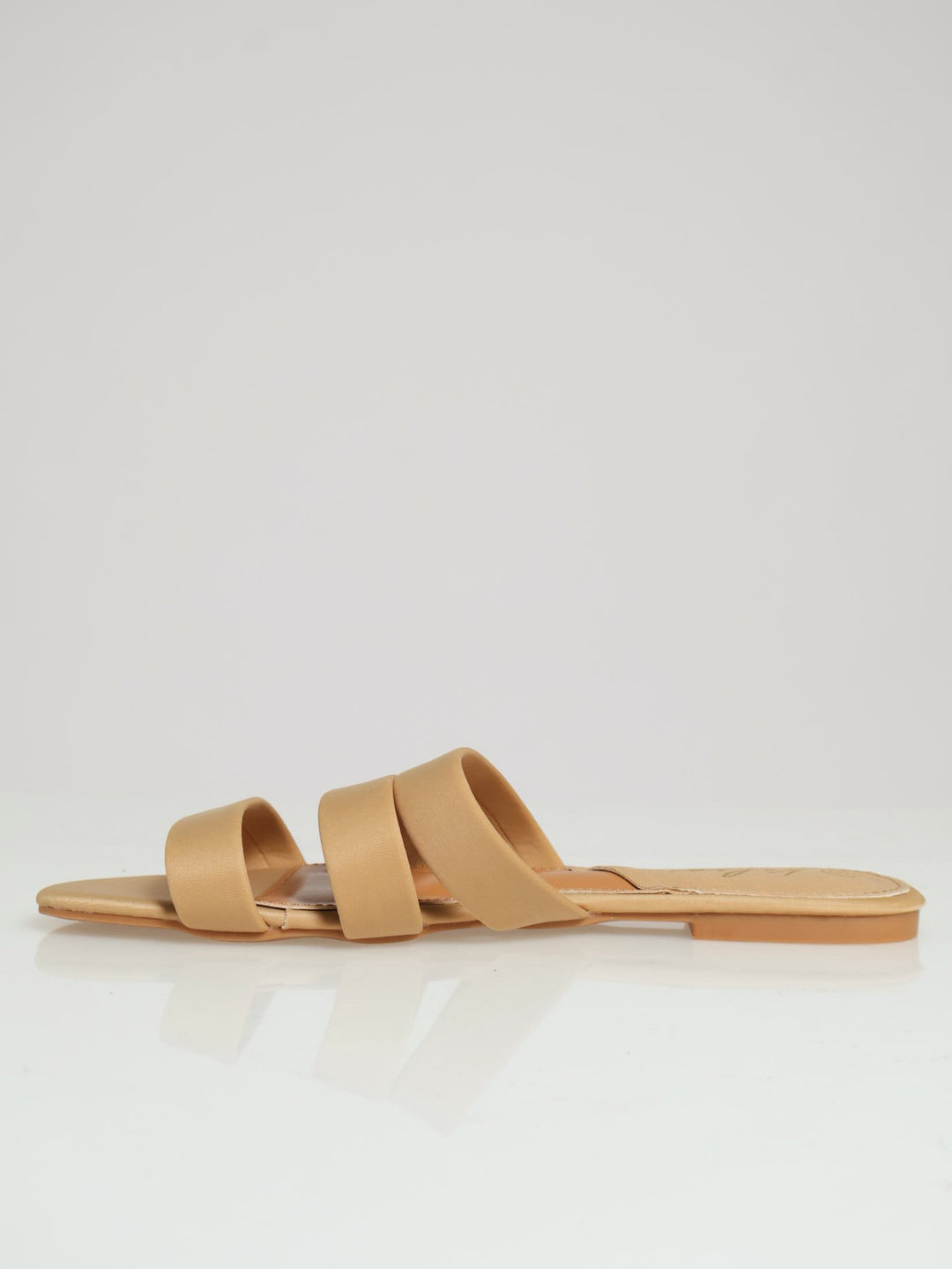 3 Strap Basic Mule Sandal - Natural