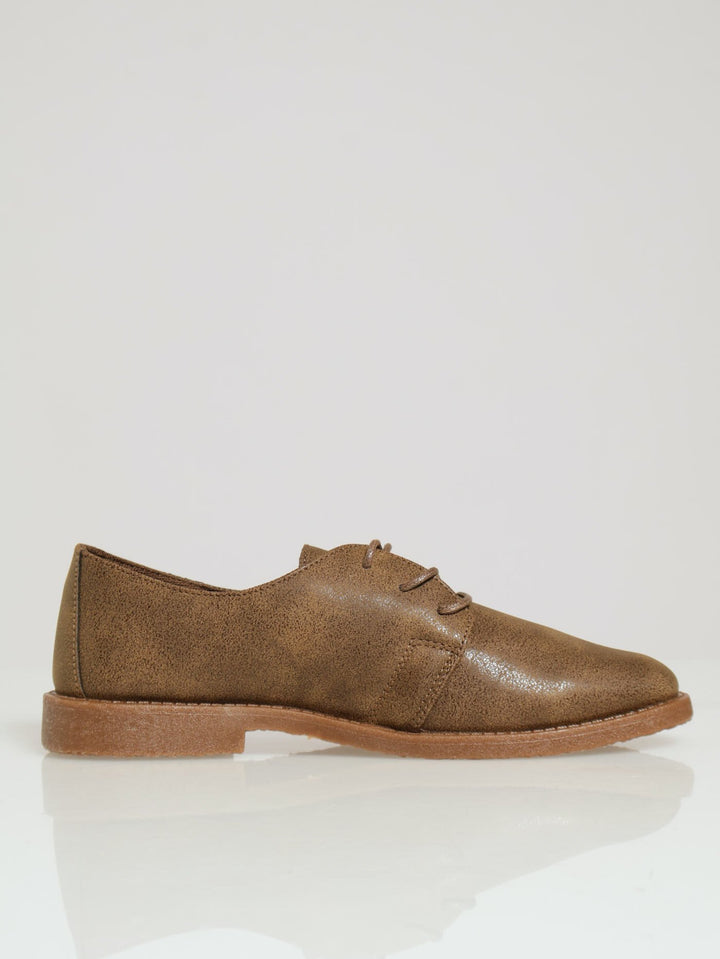 Oxford Lace Up Shoe - Taupe