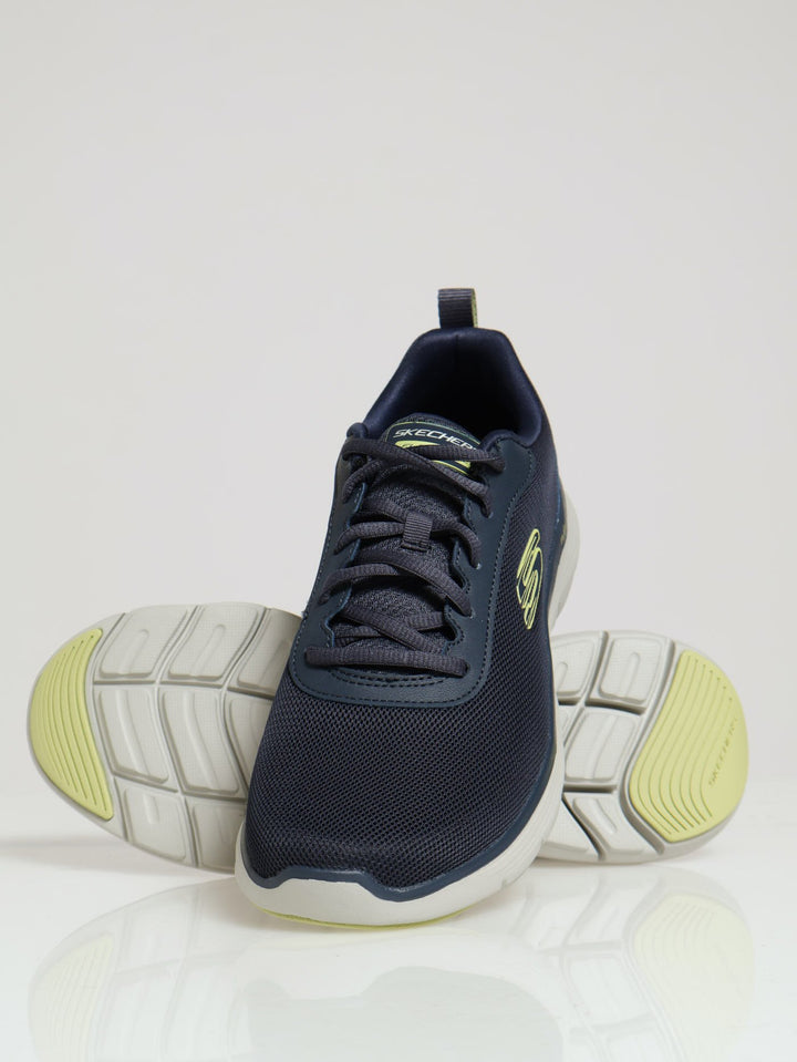 Flex Advantage 5.0 Closed Toe Lace Up Sneaker - Navy