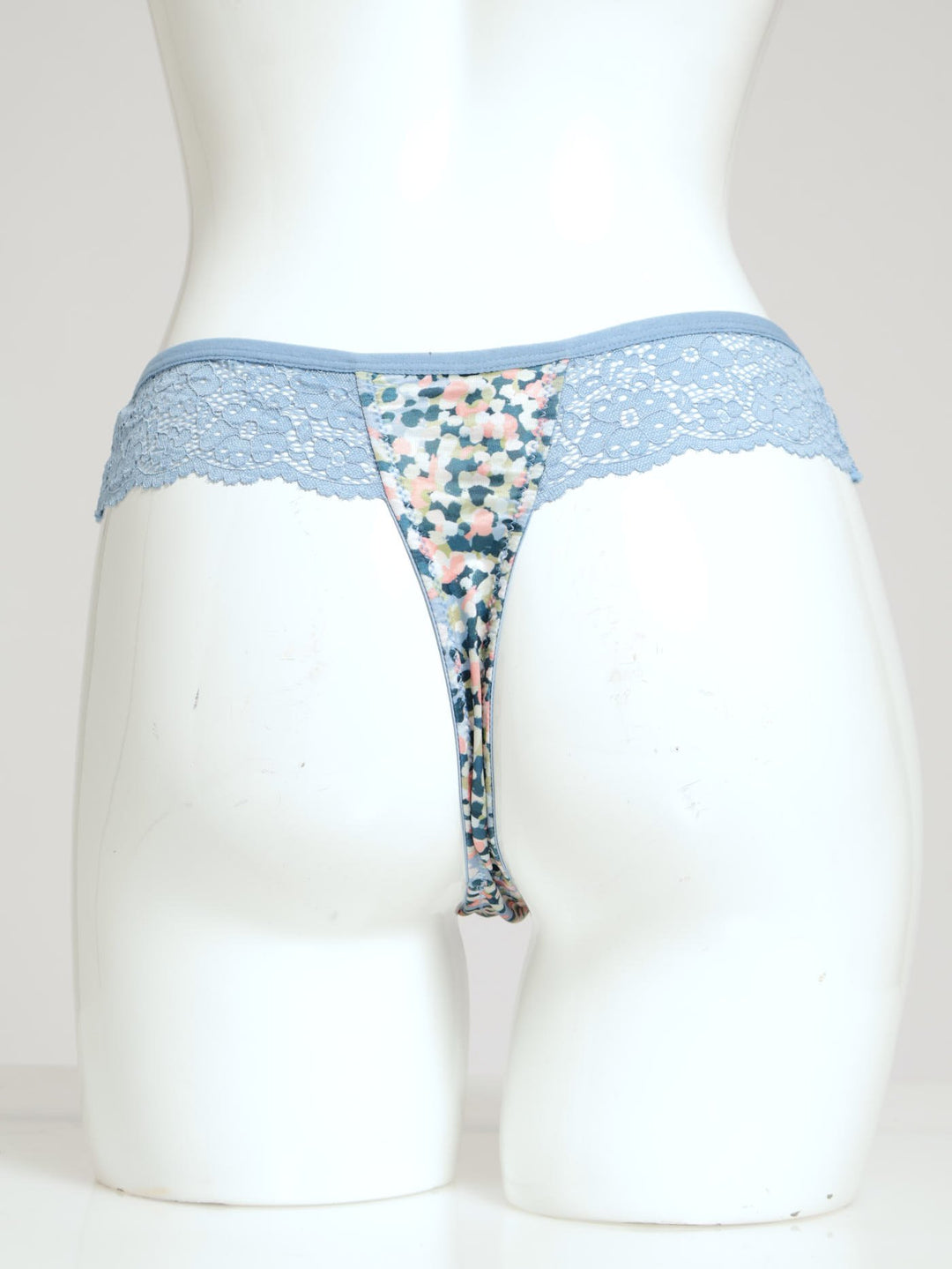 Spot Printed Thong - Grey